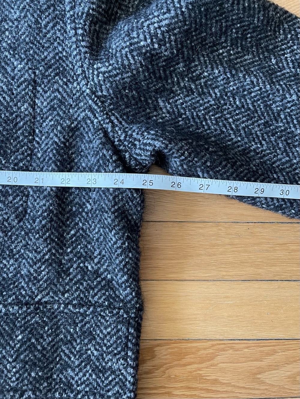 Todd Snyder Italian Wool Walking Jacket in Charcoal Herringbone - Picture 9 of 11